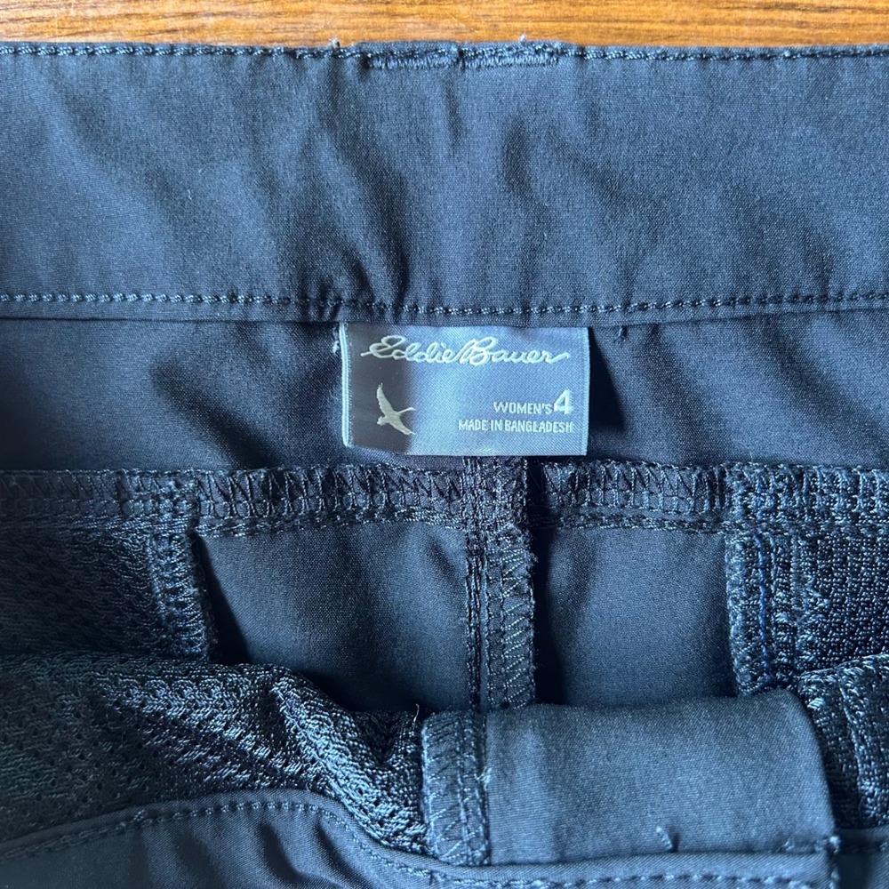 Eddie Bauer Black Casual Cargo Shorts Size 4 - Picture 4 of 4